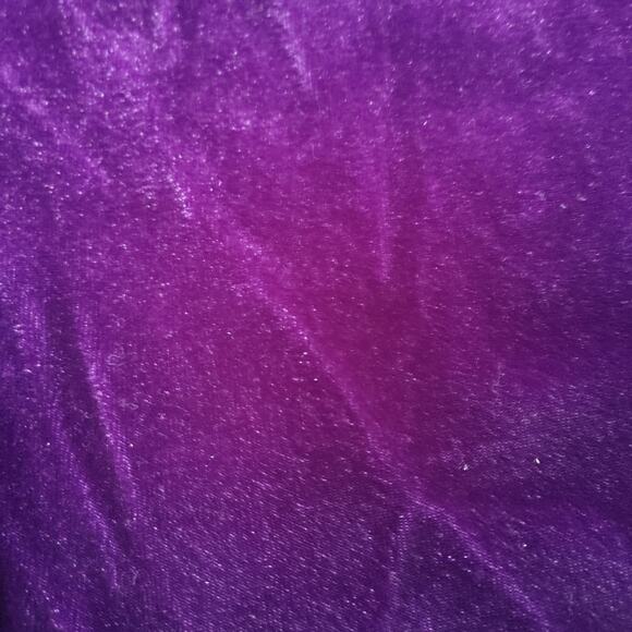 Quacker Factory Size XL Extra Large Purple Velvet Jewel Long Sleeve Fancy Blouse - Picture 8 of 12